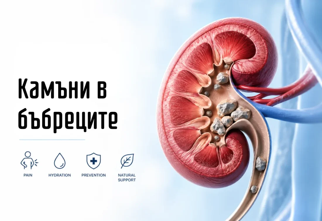 Видове камъни в бъбреците — анатомия на бъбрек с калциево-оксалатни камъни